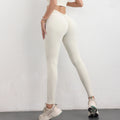 TRY TO BN Back V Scrunch Leggings Women's Gym High Waisted Non See Through Squat Proof Tummy Control Yoga Workout Fitness Tights