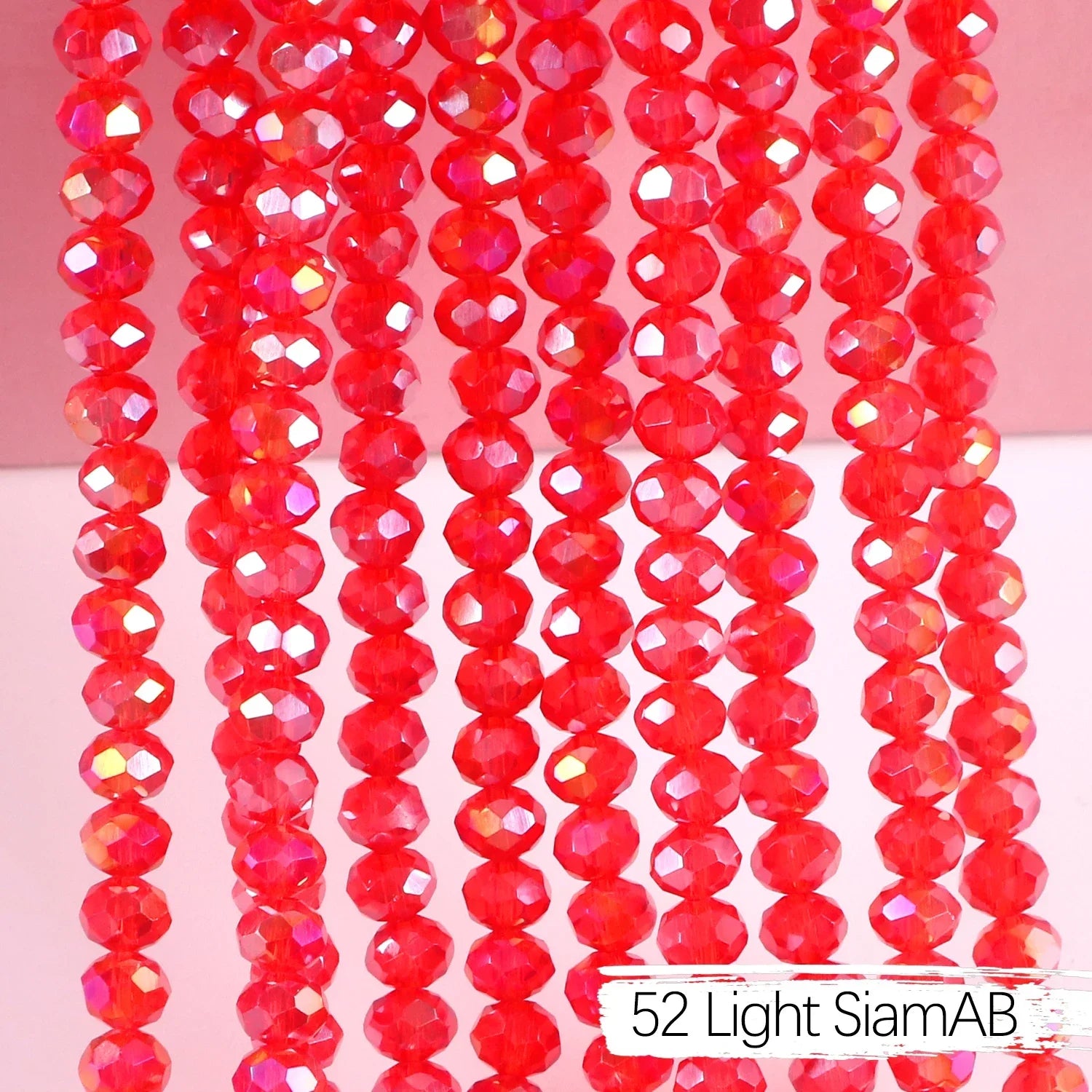 2mm 4mm 6mm 8mm Rondelle Austria Crystal Beads Faceted Glass Beads Loose Spacer Beads for DIY Bracelet Garment Making