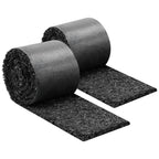 Rubber Mulch Roll 140 x 5.5in for Landscaping Recycled 2 Rolls Mulch Mat