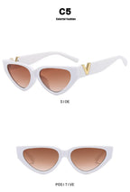Luxury Vintage Cat Eyt Sunglasses Women 2023 Fashion V Brand Designer Cateye Sun Glasses Female Eyewear UV400 Gafas De Sol Mujer