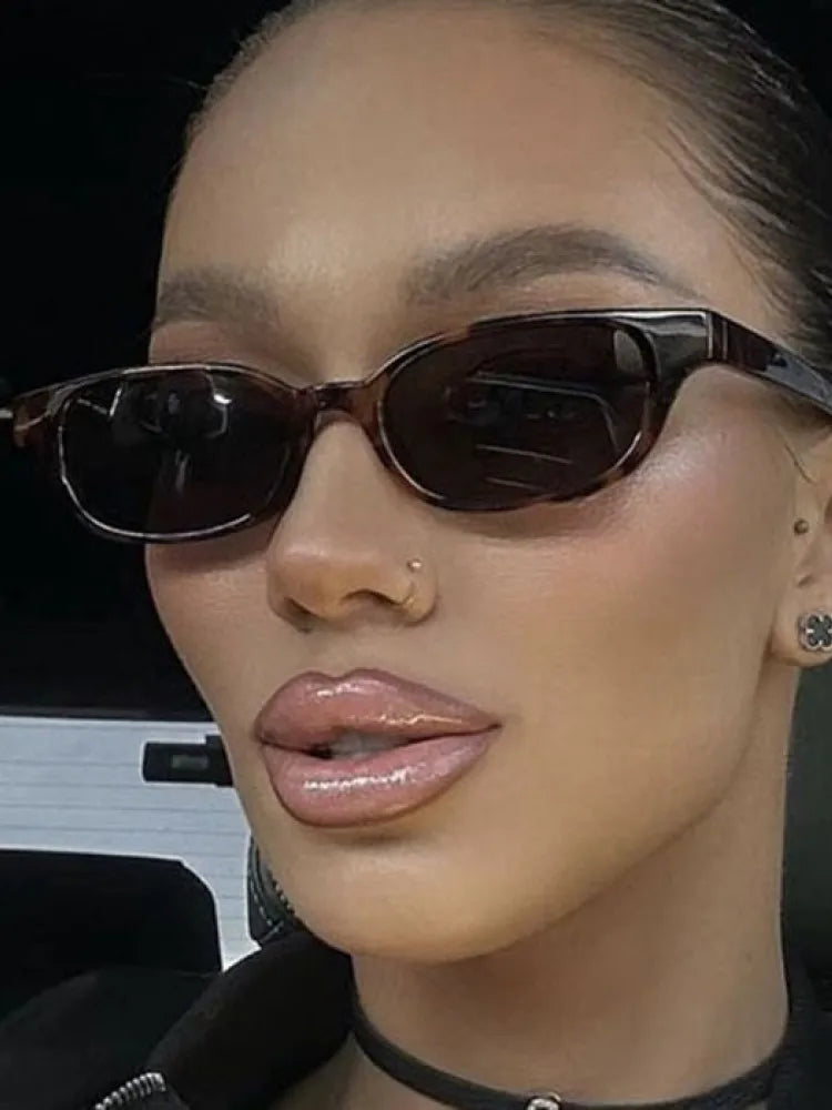 Retro Small Frame Cateye Sunglasses Women Brand Designer Vintage Cat Eye Sun Glasses Shadow for Female UV400 Oculos De Sol