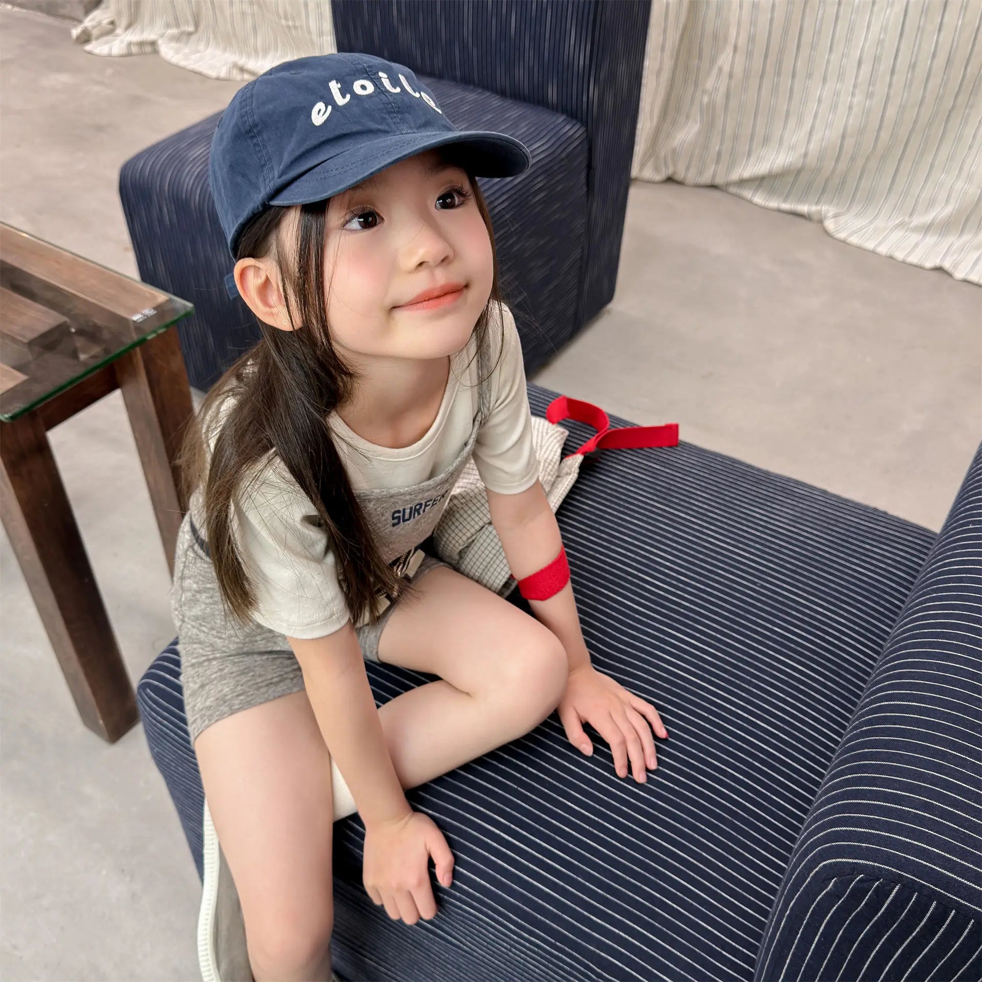2026 Summer New Children Sleeveless Clothes Set Girls Thin Letter Print Sling Vest + Shorts 2pcs Suit Kids Cotton Outfits