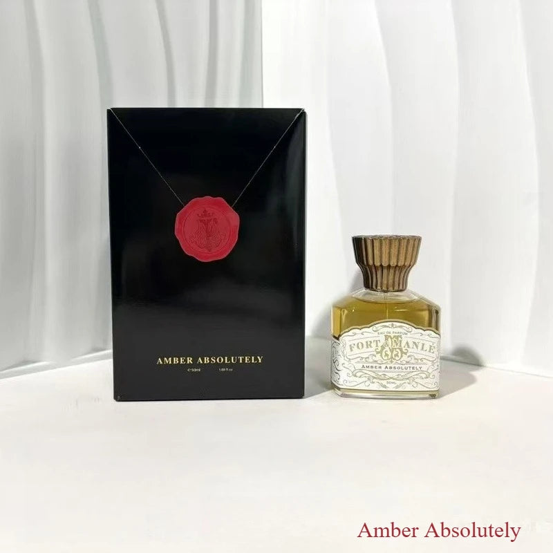 50ML Long Lasting Perfume for Women Men Cognac Peach Rum Amber Oriental Woody Parfum Body Spray Elegant Smooth Fragrance