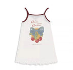 2025 KS Brand Summer Baby Girls Tassel Dresses T Shirts + Shorts Suits Sets Kids Clothes Girls Cotton Cherry Tank Dress Top 1-9Y