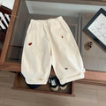 2026 Autumn New Baby Casual Pants Cartoon Embroidery Fashion Boys Versatile Trousers Infant Girl Loose Pants Children Clothes