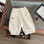 2026 Autumn New Baby Casual Pants Cartoon Embroidery Fashion Boys Versatile Trousers Infant Girl Loose Pants Children Clothes