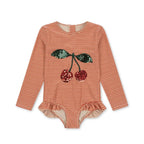2025 Summer Baby Girls KS Swimwear Sets One Piece Kids swan Swimsuits Holiday Outwear Toddler Girl Sequin Swim Bikini Shorts Cap