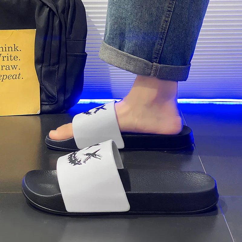 Shoes Summer Men's Slippers Shoes Man Soft Slides Non-slip Casual Indoor Outdoor EVA Sandals Beach Garden Fashion For youngster