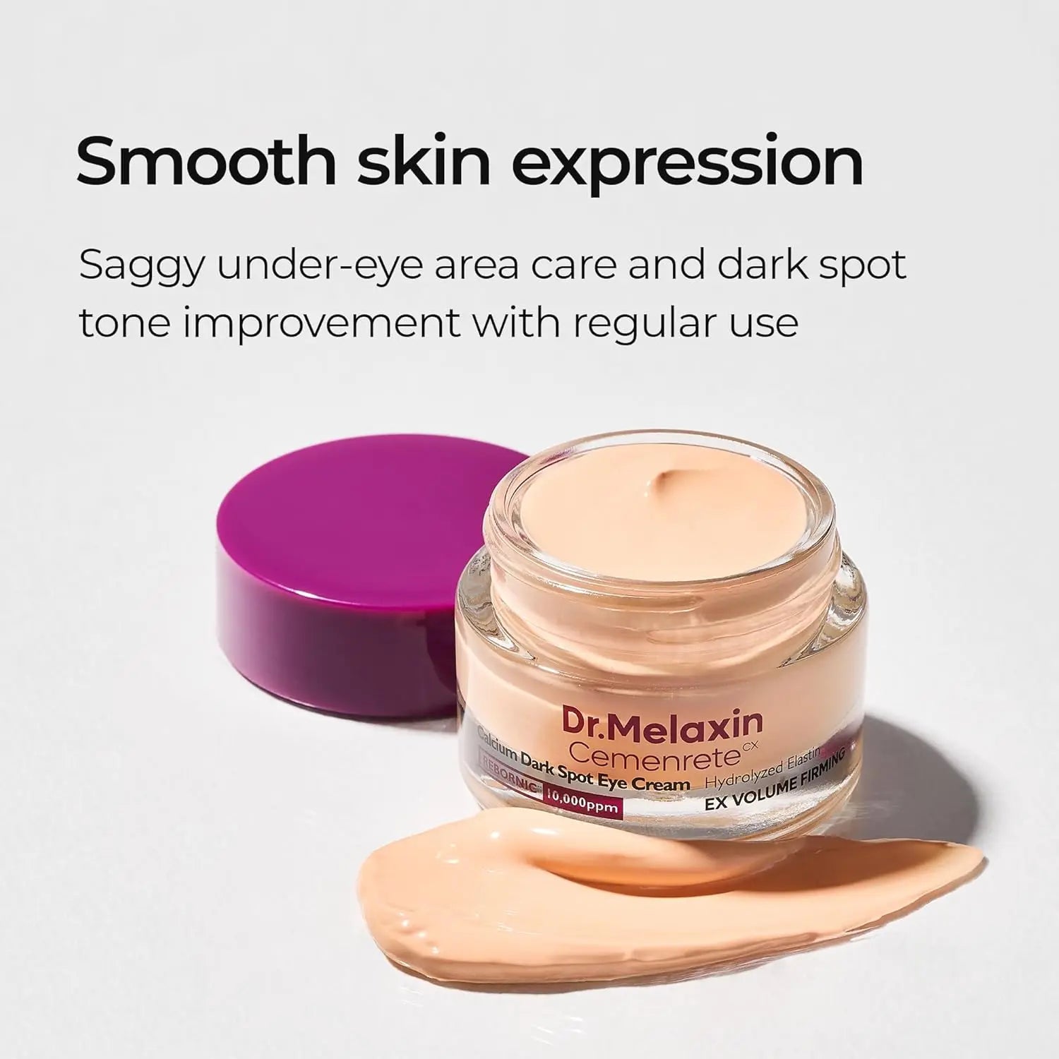 Dr.Melaxin Calcium Dark Spot Eye Cream 15g – Niacinamide & Calcium Gluconate Eye Cream for Dark Circles, Under Eye Bags & Saggin