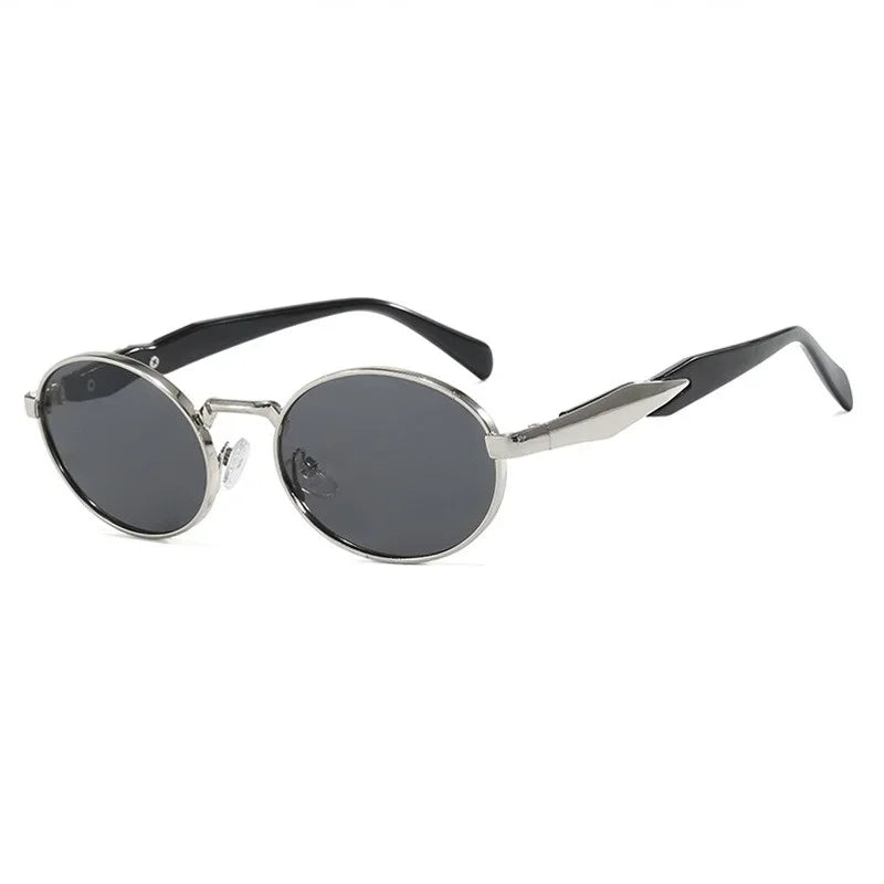 Retro Round Metal Sunglasses Women Glasses New Fashion Leopard Sun Glasses Trendy Brand Designer Eyewear Female Male UV400