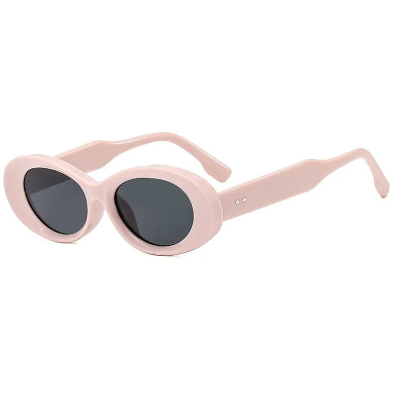 Vintage Round Sunglasses Women New Retro Oval Sun Glasses High Quality Trendy Brand Eyewear Shadow for Female