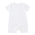 Summer Thin Baby Clothes 0-2Y Girls Boys Infant Solid Color Romper Newborn Short Sleeved Jumpsuit Toddler One Piece