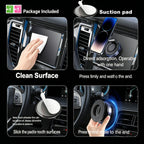 [Upgrade 360° Phone Holder] 360° Adjustable Vacuum Magnetic Mount Car Phone Holder Upgrade Version Compatible with Cars Mirrors