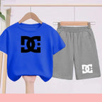 Children's Summer Sets - Boys and girls' 3-13 age group daily wear sports Tshirts,casual short-sleeved shorts,cute gift clothing