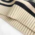 Autumn Baby Boys Striped Sweater Vest Children Cotton Cashmere Pullovers Waistcoat Kids Clothes Toddler Girls Sleeveless Sweater