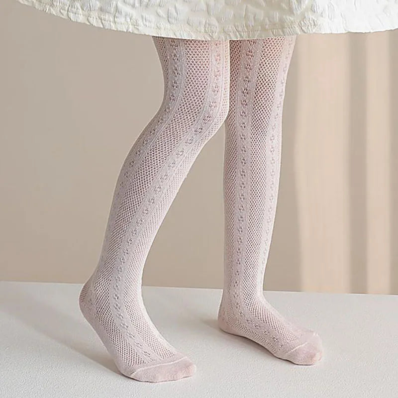 2026 Summer New Baby Pantyhose Newborn Infant leggings Girls Thin Mesh Tights Children Pants 0-8Y