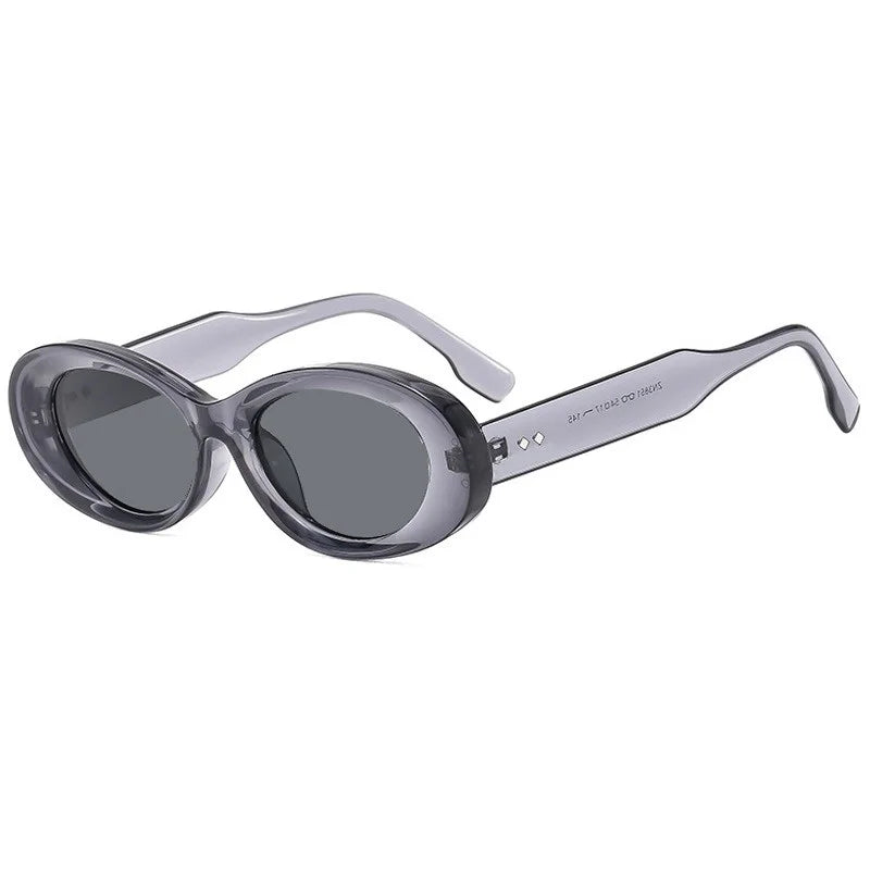 Vintage Round Sunglasses Women New Retro Oval Sun Glasses High Quality Trendy Brand Eyewear Shadow for Female