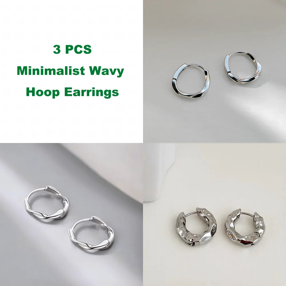 New Hot Sell Trendy Plated Gold Color Circle Earrings for Women Ear Hoop Earring Classic Jewelry