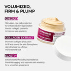 Dr.Melaxin Calcium Intense Firming Cream 50ml (1.69 fl oz) – Rebornic 10,000ppm, Niacinamide & Hydrolyzed Elastin, Lifting