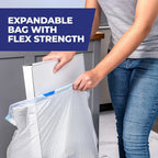 13 Gallon Tall Kitchen Trash Bags, Strong & Leak-Proof, Continuous Odor Control, Lavender Scent, 80 Count