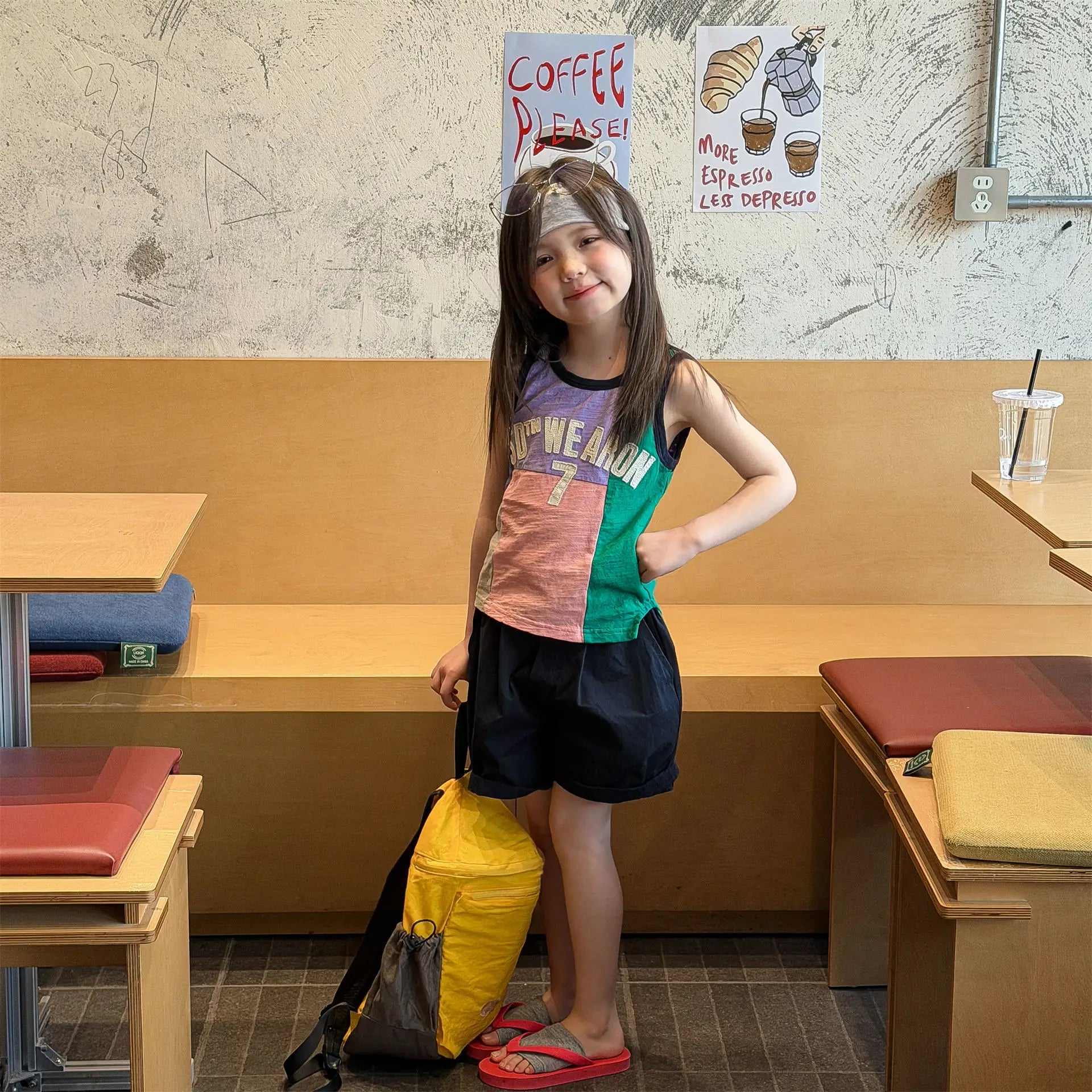 2026 Summer New Children Sleeveless T Shirts Cotton Toddler Girls Casual Vest Baby Thin Letter Print T Shirts Kids Clothes