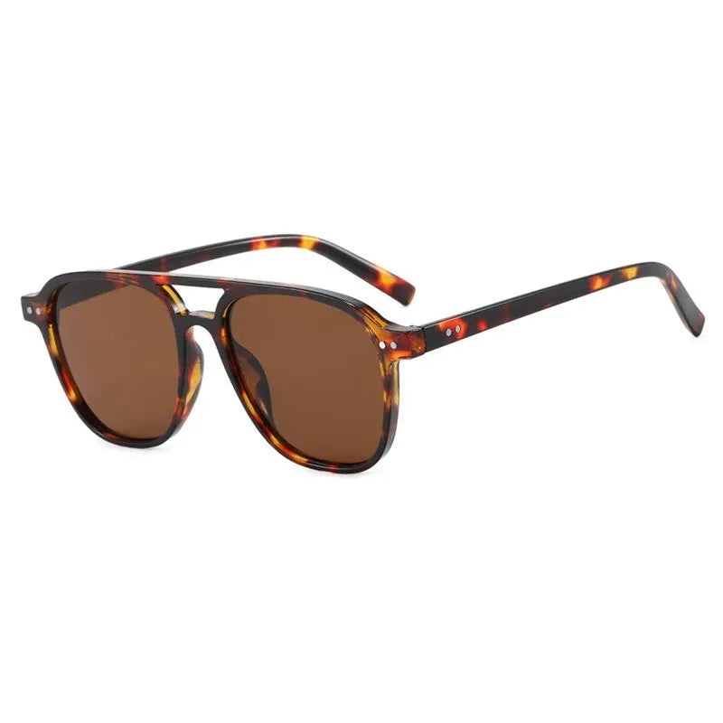 Vintage Big Square Sunglasses Women Men Brand Designer Unisex Sun Glasses Black Frame Shades Male Female Eyewear UV400
