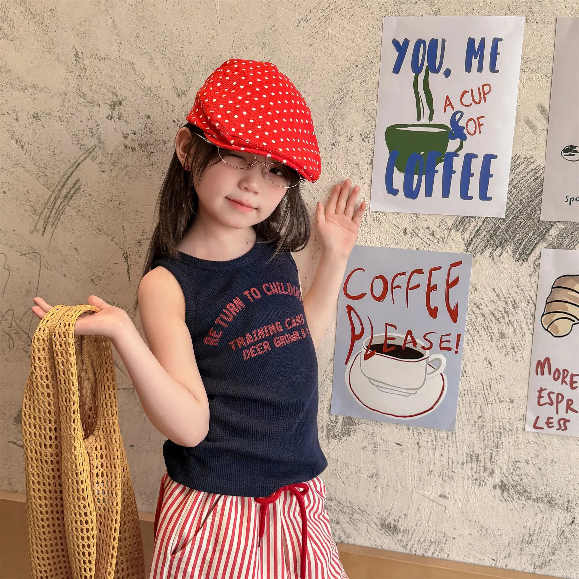 2026 Summer New Children Sleeveless T Shirts Cotton Boys Girls Letter Print Vest Toddler Fashion Casual Tops Kids Clothes