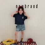 2026 Summer New Children Short Sleeve T Shirts Cotton Boys Casual Polo Shirts Girls Cute Cartoon Lapel Tops Kids Clothes