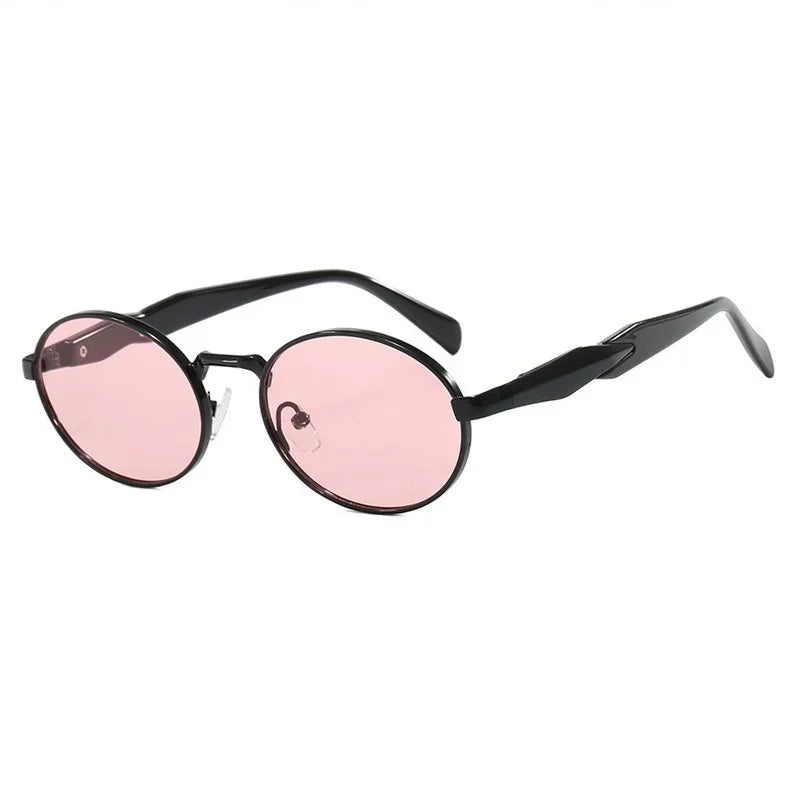 Retro Round Metal Sunglasses Women Glasses New Fashion Leopard Sun Glasses Trendy Brand Designer Eyewear Female Male UV400