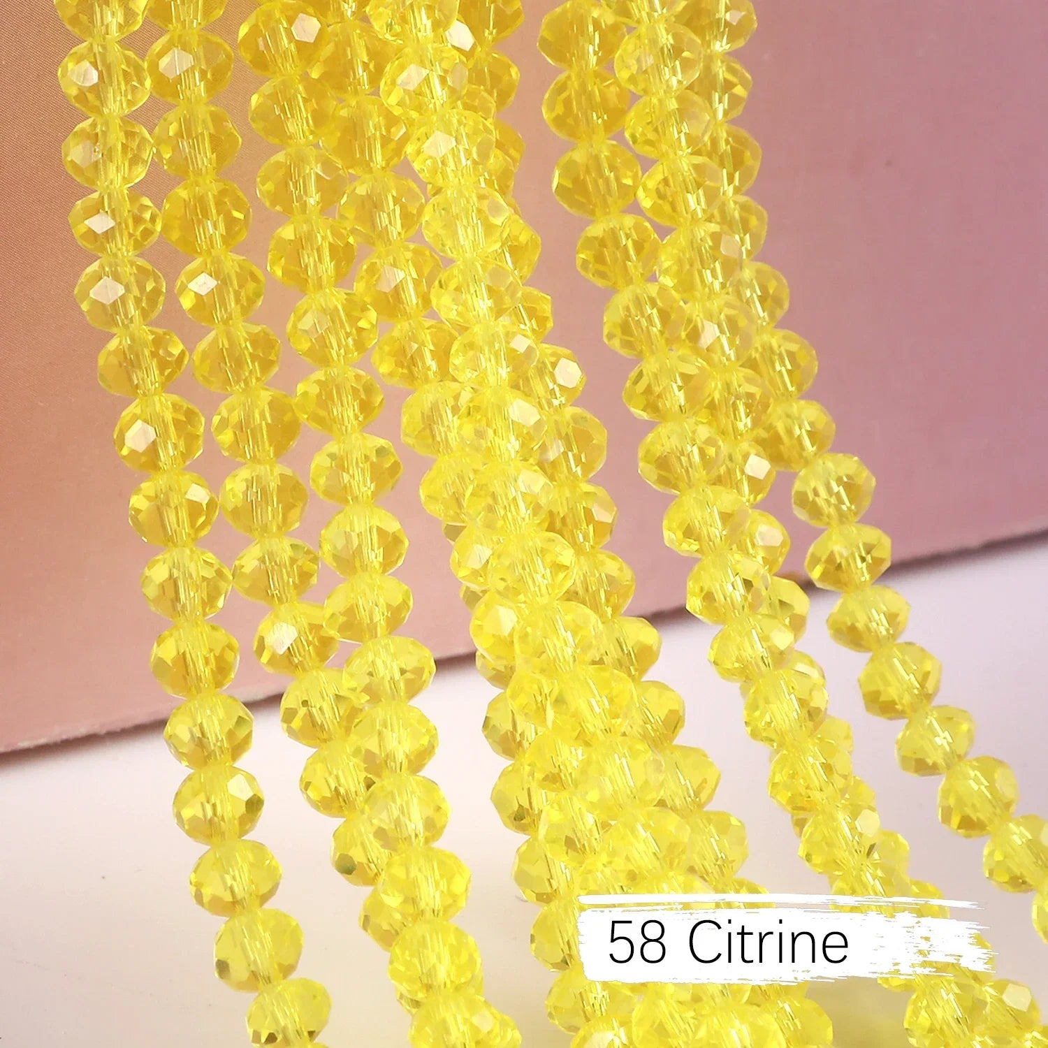 2mm 4mm 6mm 8mm Rondelle Austria Crystal Beads Faceted Glass Beads Loose Spacer Beads for DIY Bracelet Garment Making