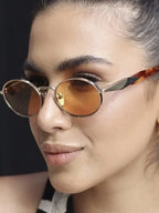 Retro Round Metal Sunglasses Women Glasses New Fashion Leopard Sun Glasses Trendy Brand Designer Eyewear Female Male UV400