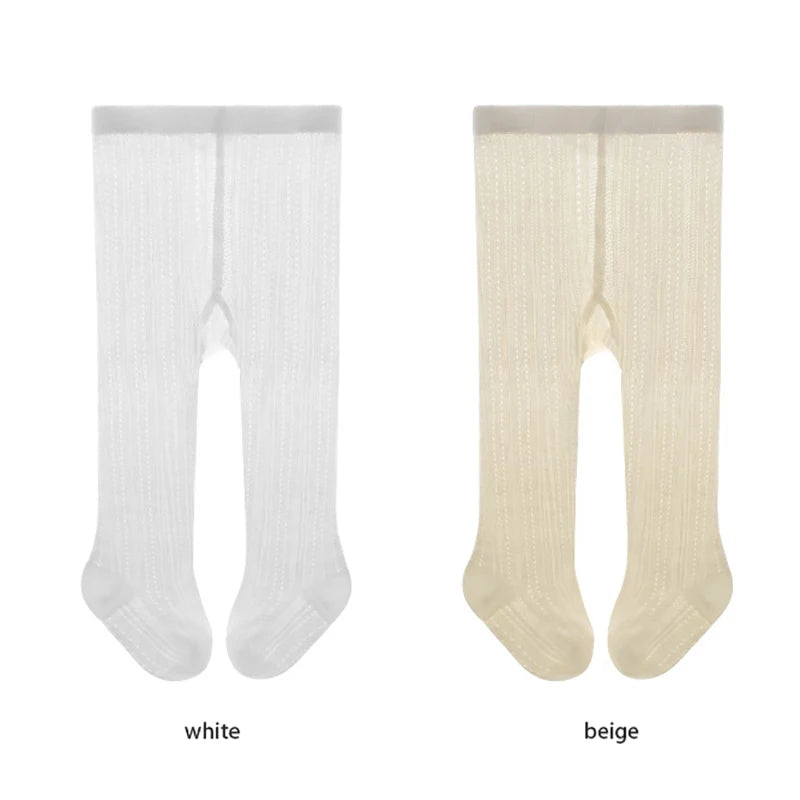 2026 Summer New Baby Pantyhose Newborn Infant leggings Girls Thin Mesh Tights Children Pants 0-8Y