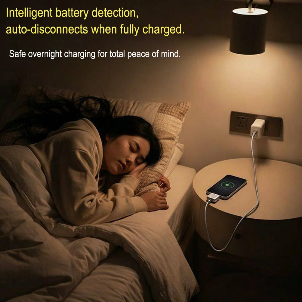 1PCS Type-C Fast Charging Separator, Universal Auto Disconnect Charger Adapter with Full Charge Auto Cut & Overcharge Protection