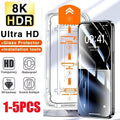 1-5PCS Tempered Glass Screen Protector for IPhone Air 17 16 E 15 14 11 13 Pro Max Plus 12 Mini 17Pro Screenprotector Film Cover
