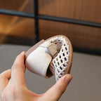 Kids Summer Breathable Woven Flats Shoes Hollow Out Princess Shoes Childrens Fashion Outdoor Sandals for Girls Daily Wear