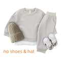 2026 Autumn Kids Sweatshirt Outfits Children Korean Sweatwear+Pants Casual Sports Pullovers Suit For Toddler Baby Girl Boy Sets