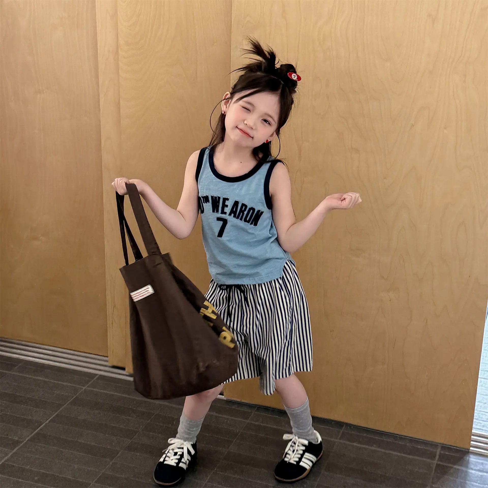 2026 Summer New Children Sleeveless T Shirts Cotton Toddler Girls Casual Vest Baby Thin Letter Print T Shirts Kids Clothes