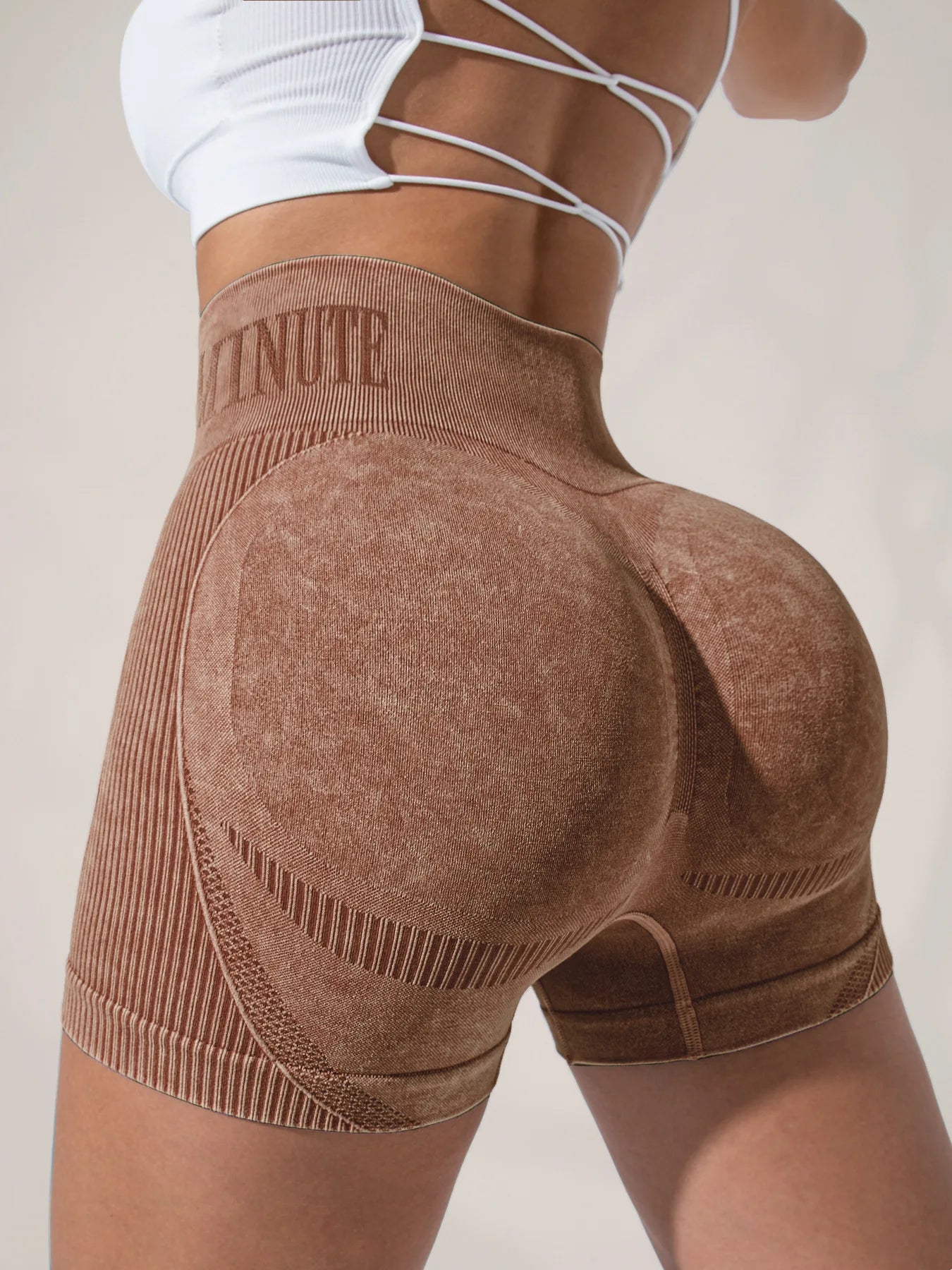 Women Gym Arch Shorts High Waist Athletic Butt Lifting Workout Biker Scrunch Yoga Pants Leggins Sports Fitness Short Tights