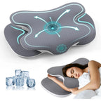 Cervical Neck Pillow for Neck Shoulder Odorless Memory Foam Pillow Soft Silk Cover Ergonomic Orthopedic Neck Support Pillow Gift