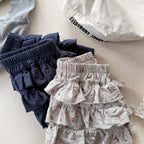 2026 Summer New Children Shorts Cotton Girls Sweet Lace Flower Bud Shorts Fashion Toddler Floral Culottes Kids Clothes