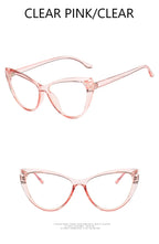 New Retro Cat Eye Glasses Frame Women Brand Vintage Trend Anti-blue Light Glasses Transparent Frame Myopia Eyeglasses