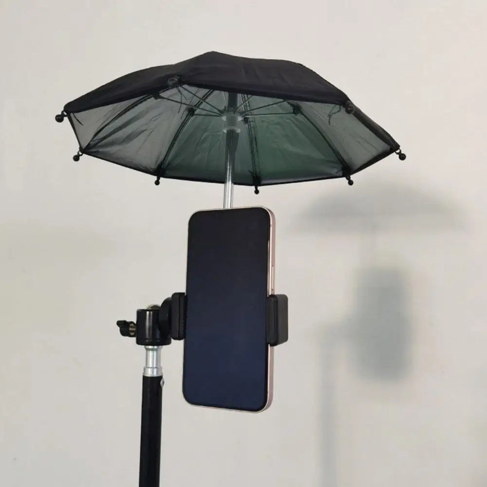 Universal Smartphone Umbrella Sunshade Rainy Holder Portable Mobile Phone Parasol With Suction Cup Photographic Accessories