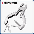 SWISS TECH 9 IN 1 Mini Multifunctional Pliers Pocket EDC Multitool Keychain Screwdriver Outdoor Hiking Gear Small Bottle Opener
