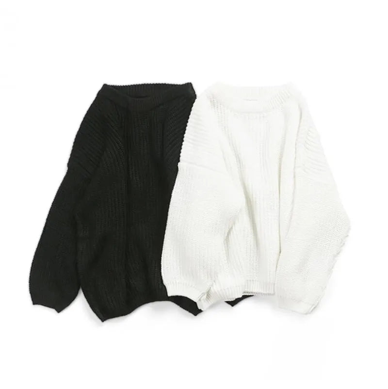 Autumn Newborn Baby Girl Boy Knitted Long Sleeve Warm Sweater Winter Candy Colors Loose Pullover Casual Tops Kids Clothes 3M-5Y