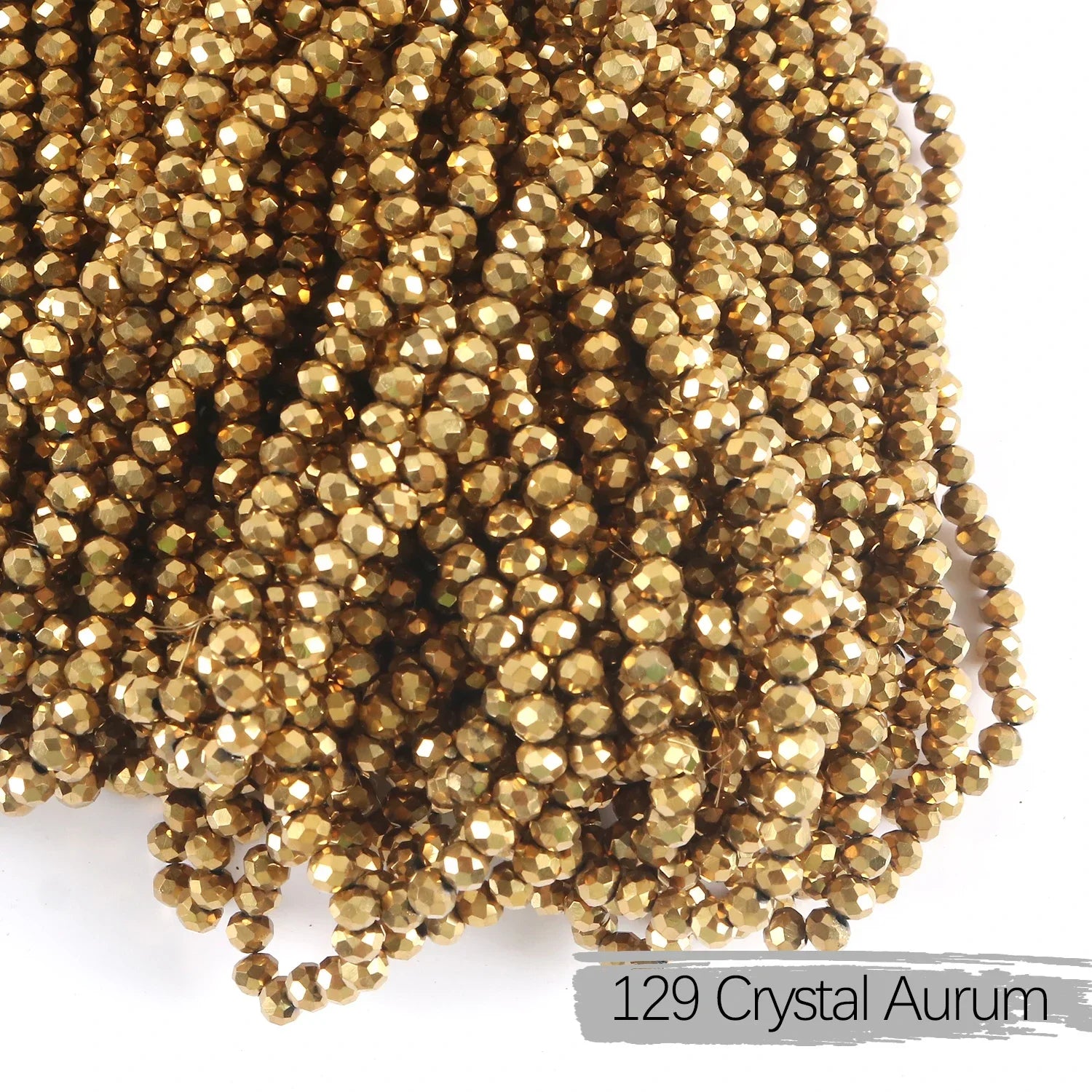 2mm 4mm 6mm 8mm Rondelle Austria Crystal Beads Faceted Glass Beads Loose Spacer Beads for DIY Bracelet Garment Making