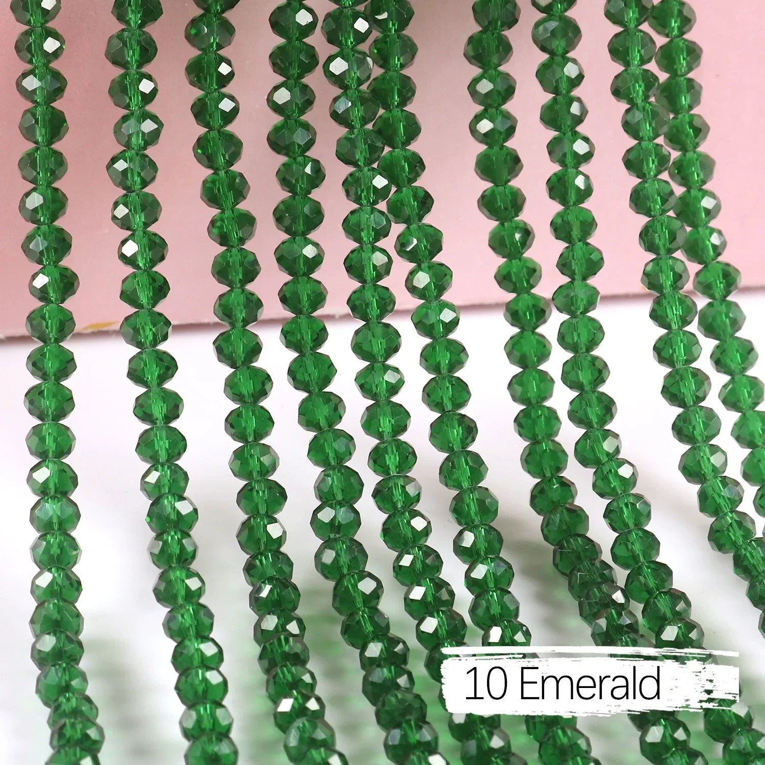 2mm 4mm 6mm 8mm Rondelle Austria Crystal Beads Faceted Glass Beads Loose Spacer Beads for DIY Bracelet Garment Making