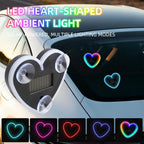 New Solar Atmosphere Light Heart-shaped Dynamic Gradient LED Fit Car Interior Ambient Light Decoration Accessory RGB