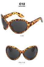 Oversized Y2K Steampunk Sunglasses Women Luxury Brand Designer Oval Sun Glasses Men Cyber Punk Eyewear Shades De Sol Oculos