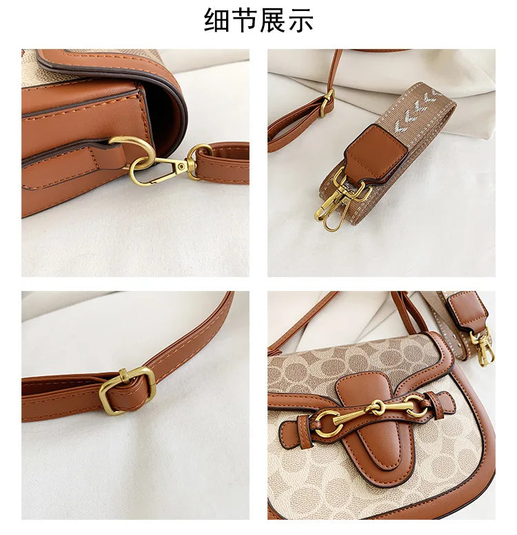 Luxury Versatile Women's Chain Bag Handbags 2024 Hot Sale Retro Designer Crossbody Shoulder Purses Small Square Bag Women Clutch