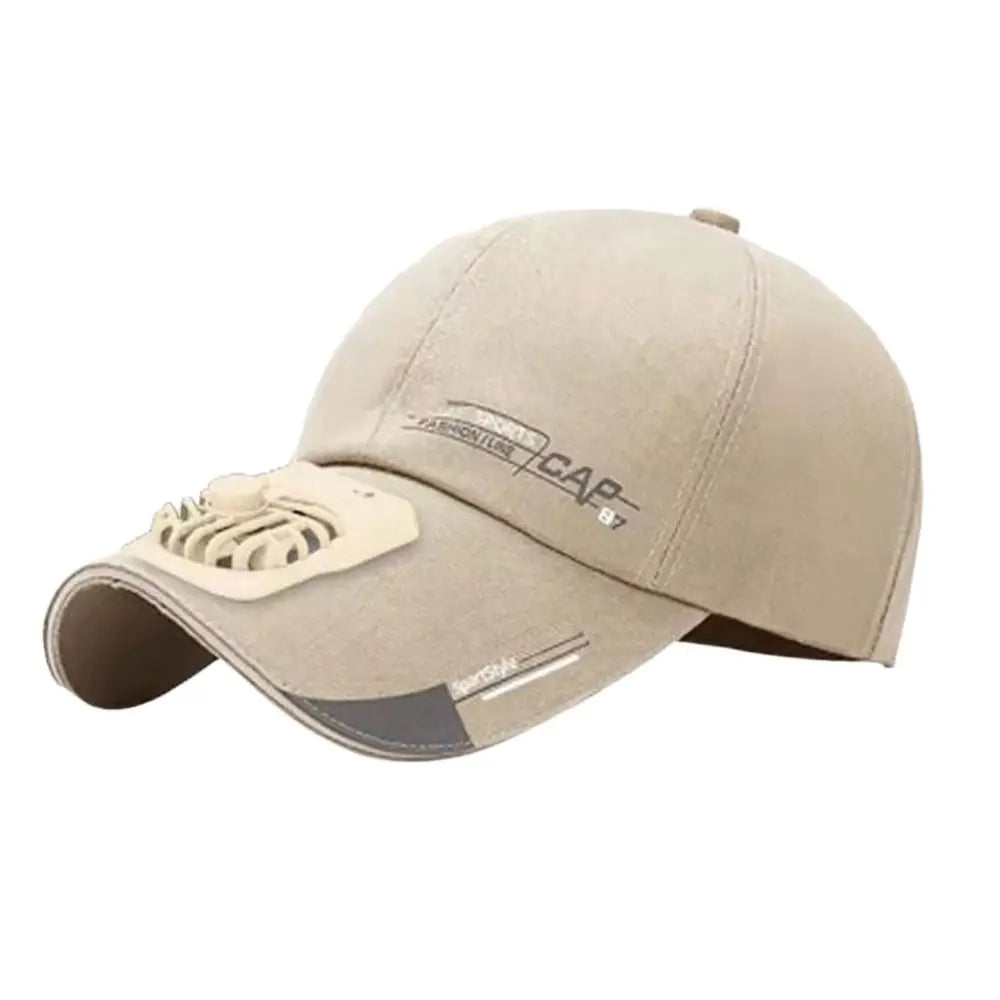 Fan Cooling Baseball Cap Sun Visors Outdoor Sport Cap Summer Breathable Sunscreen Hat For Women Men Camping Hiking Travel